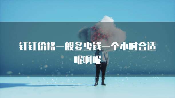 钉钉价格一般多少钱一个小时合适呢啊呢
