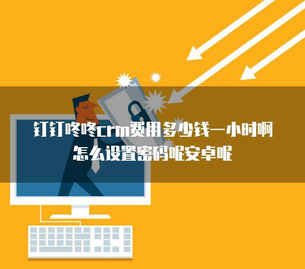 钉钉咚咚crm费用多少钱一小时啊怎么设置密码呢安卓呢