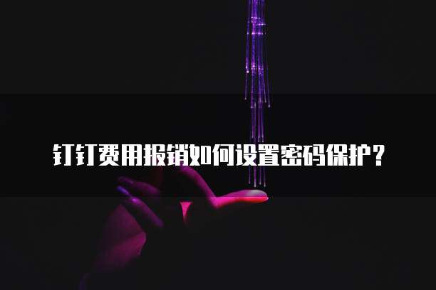 钉钉费用报销如何设置密码保护?