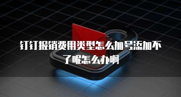 钉钉报销费用类型怎么加号添加不了呢怎么办啊