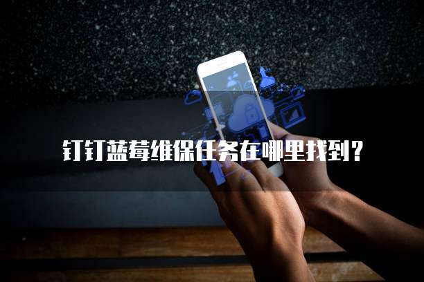 钉钉蓝莓维保任务在哪里找到?