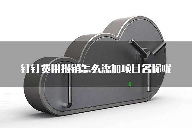 钉钉费用报销怎么添加项目名称呢