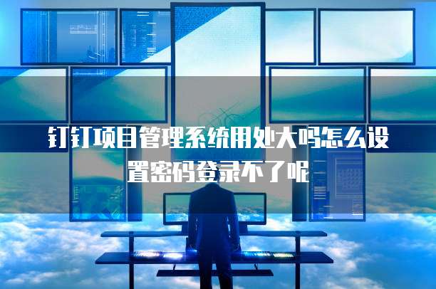 钉钉项目管理系统用处大吗怎么设置密码登录不了呢