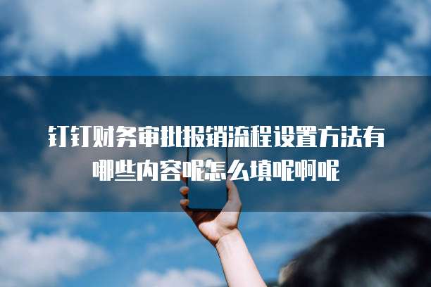 钉钉财务审批报销流程设置方法有哪些内容呢怎么填呢啊呢