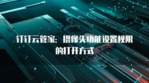 钉钉云管家:摄像头功能设置权限的打开方式