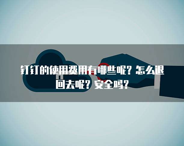 钉钉的使用费用有哪些呢?怎么退回去呢?安全吗?