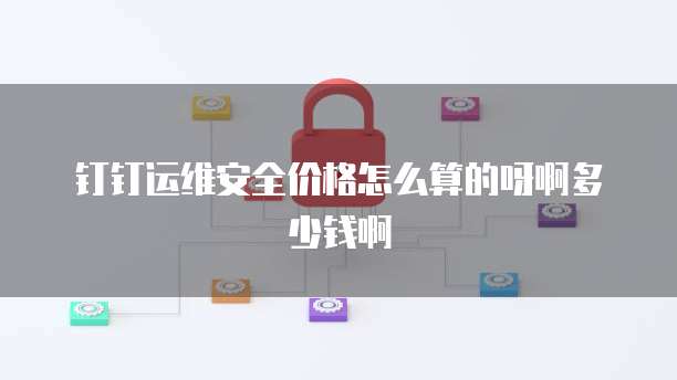 钉钉运维安全价格怎么算的呀啊多少钱啊