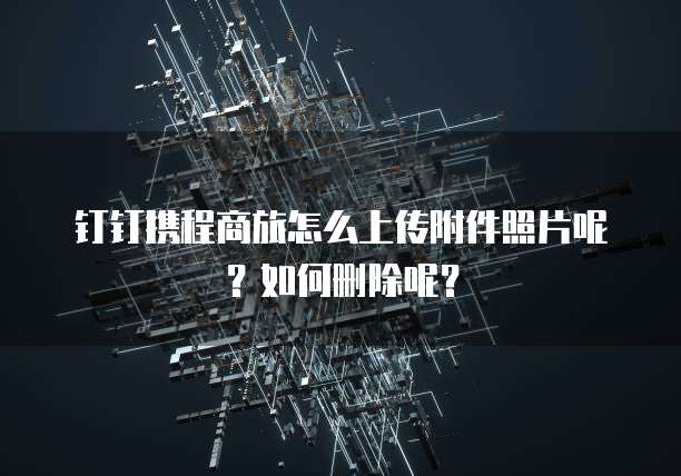 钉钉携程商旅怎么上传附件照片呢？如何删除呢？