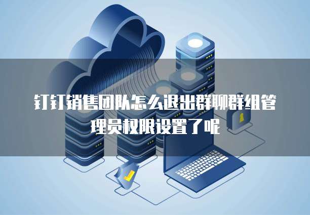 钉钉销售团队怎么退出群聊群组管理员权限设置了呢