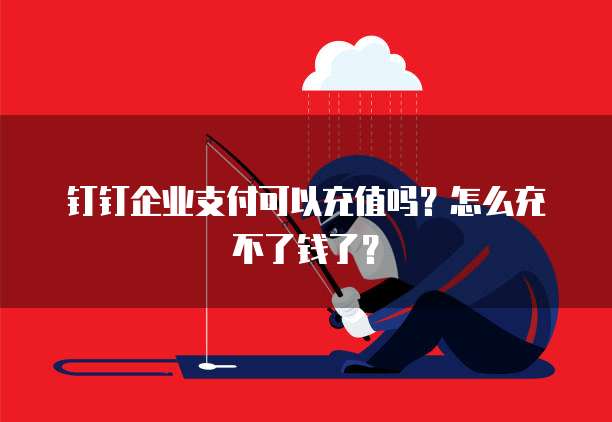 钉钉企业支付可以充值吗?怎么充不了钱了?