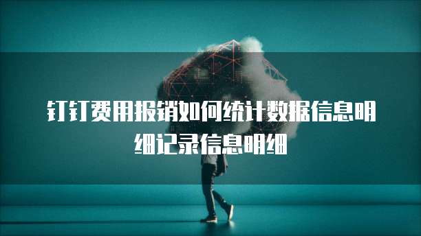 钉钉费用报销如何统计数据信息明细记录信息明细