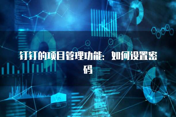 钉钉的项目管理功能:如何设置密码