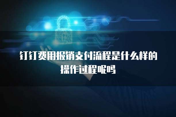 钉钉费用报销支付流程是什么样的操作过程呢吗