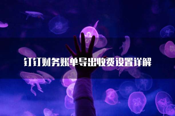 钉钉财务账单导出收费设置详解