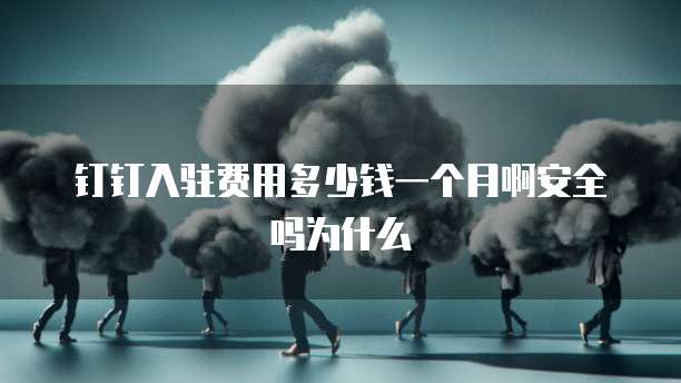 钉钉入驻费用多少钱一个月啊安全吗为什么