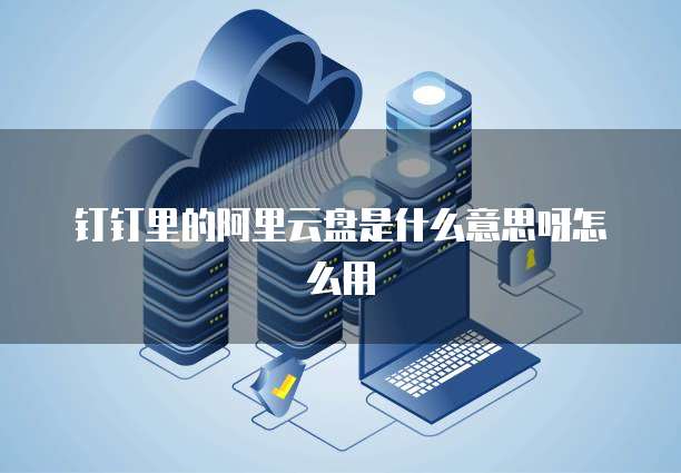 钉钉里的阿里云盘是什么意思呀怎么用