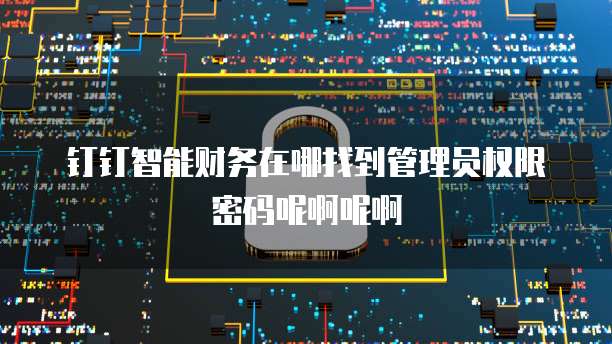 钉钉智能财务在哪找到管理员权限密码呢啊呢啊
