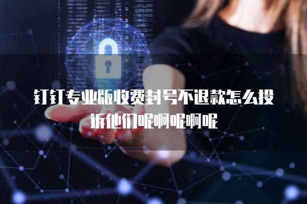 钉钉专业版收费封号不退款怎么投诉他们呢啊呢啊呢