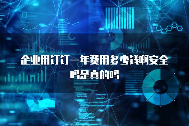 企业用钉钉一年费用多少钱啊安全吗是真的吗