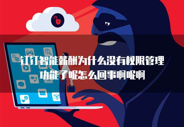 钉钉智能薪酬为什么没有权限管理功能了呢怎么回事啊呢啊