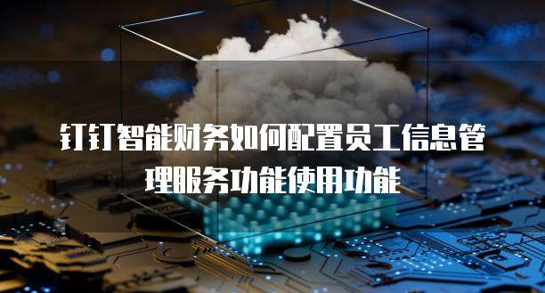 钉钉智能财务如何配置员工信息管理服务功能使用功能