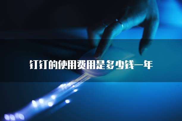 钉钉的使用费用是多少钱一年