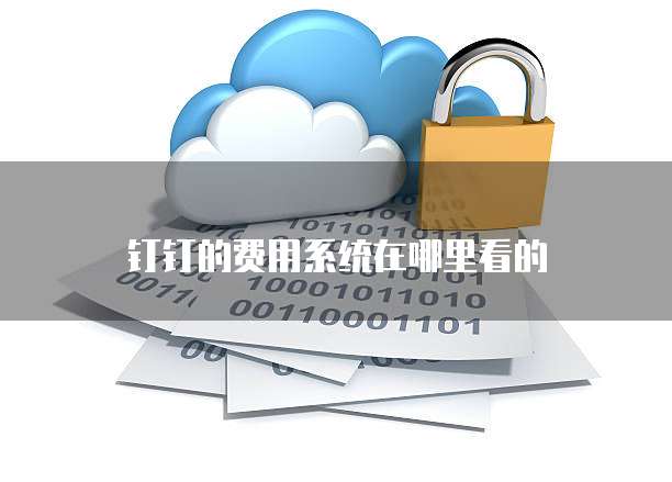 钉钉的费用系统在哪里看的