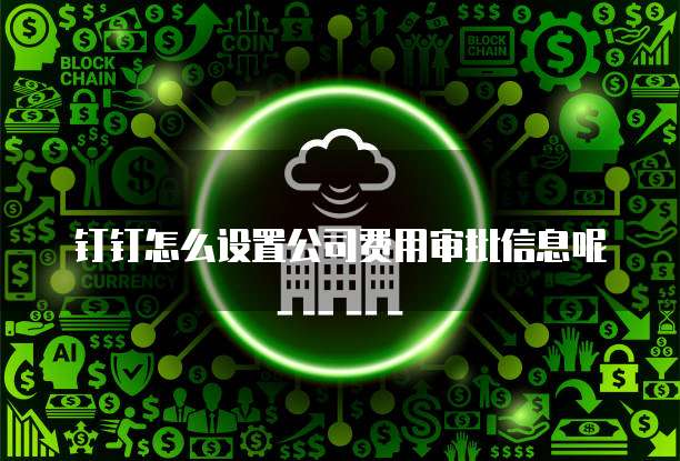 钉钉怎么设置公司费用审批信息呢