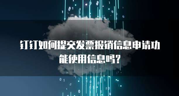 钉钉如何提交发票报销信息申请功能使用信息吗?