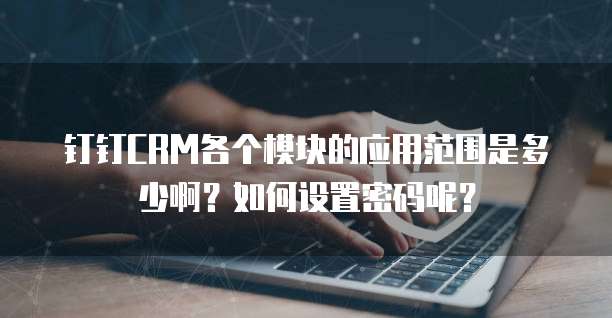 钉钉CRM各个模块的应用范围是多少啊?如何设置密码呢?