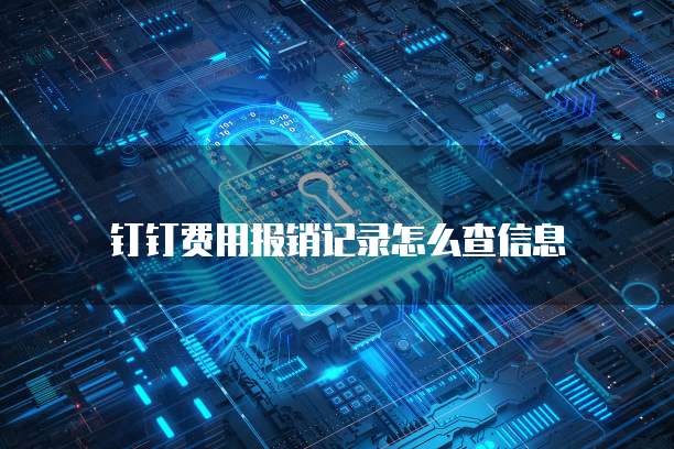 钉钉费用报销记录怎么查信息