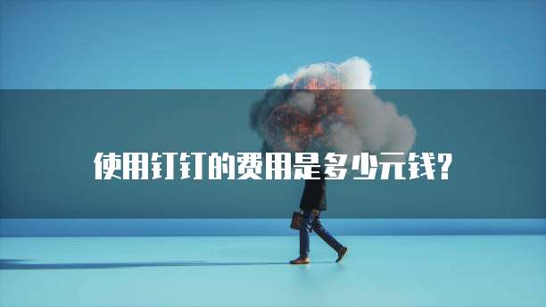 使用钉钉的费用是多少元钱?