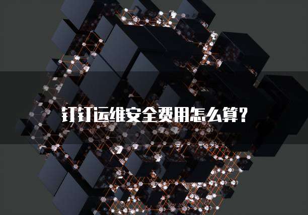 钉钉运维安全费用怎么算？