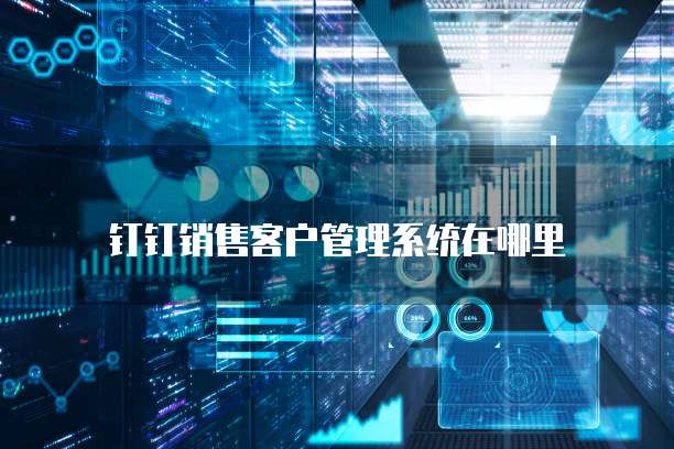 钉钉销售客户管理系统在哪里