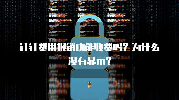 钉钉费用报销功能收费吗？为什么没有显示？