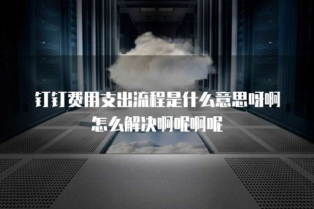 钉钉费用支出流程是什么意思呀啊怎么解决啊呢啊呢