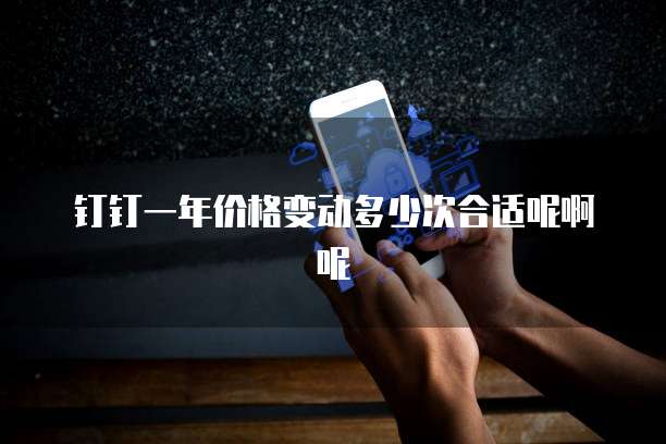 钉钉一年价格变动多少次合适呢啊呢