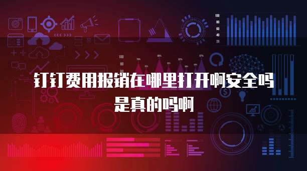 钉钉费用报销在哪里打开啊安全吗是真的吗啊