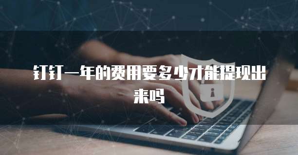 钉钉一年的费用要多少才能提现出来吗