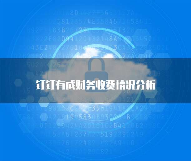 钉钉有成财务收费情况分析
