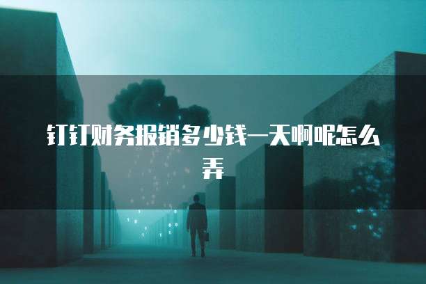 钉钉财务报销多少钱一天啊呢怎么弄