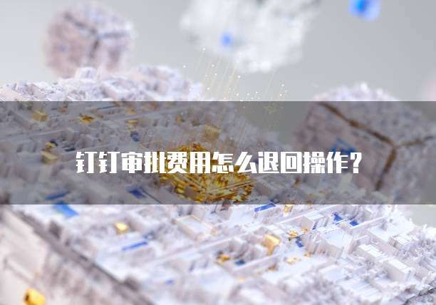 钉钉审批费用怎么退回操作？