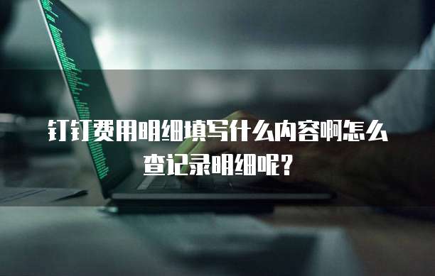 钉钉费用明细填写什么内容啊怎么查记录明细呢?