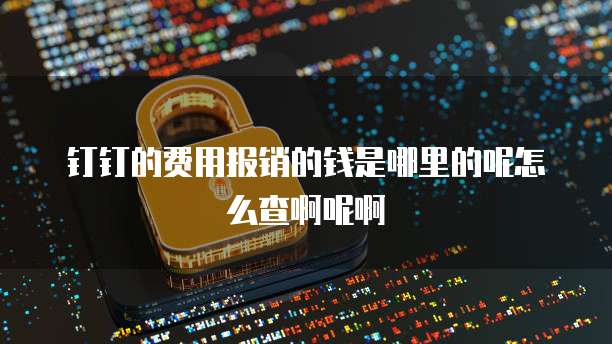 钉钉的费用报销的钱是哪里的呢怎么查啊呢啊