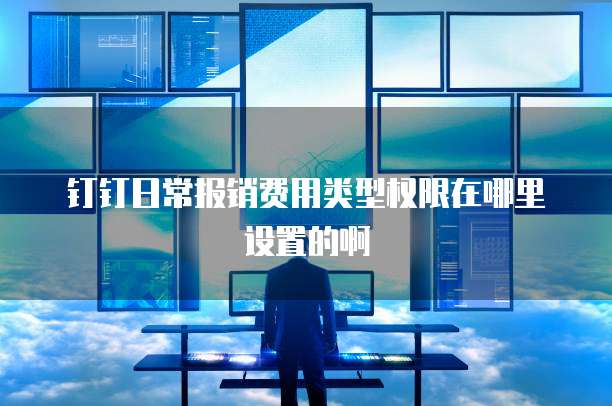钉钉日常报销费用类型权限在哪里设置的啊