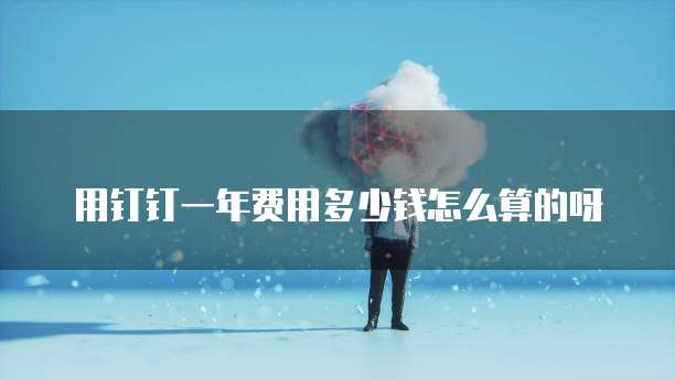 用钉钉一年费用多少钱怎么算的呀
