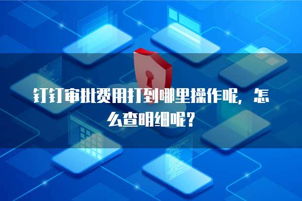 钉钉审批费用打到哪里操作呢,怎么查明细呢?