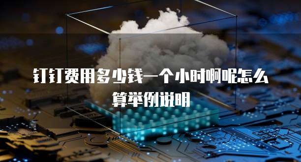 钉钉费用多少钱一个小时啊呢怎么算举例说明