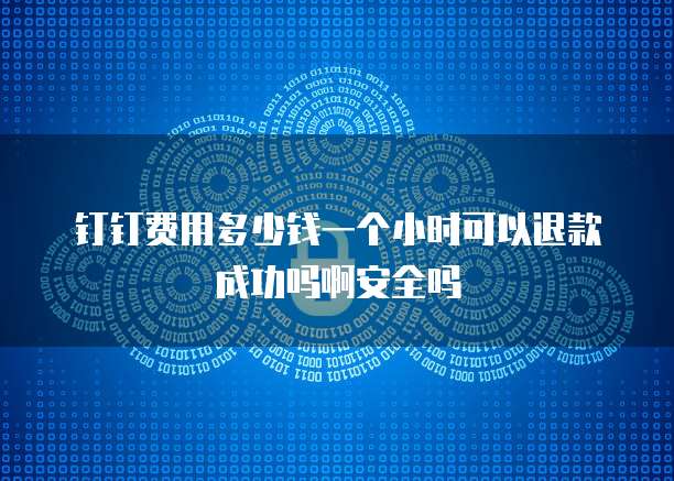 钉钉费用多少钱一个小时可以退款成功吗啊安全吗