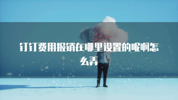 钉钉费用报销在哪里设置的呢啊怎么弄